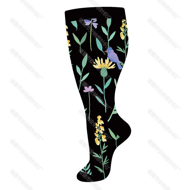 Plus Size Odor-Resistant Sports Compression Socks for Men