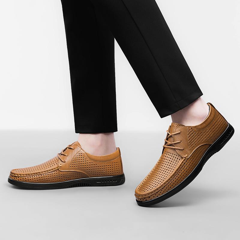 Modische Atmungsaktive Herrenschuhe aus echtem Leder Bequeme und hochwertige Stile Täglich Business Büro Party Luxus Erwachsenenschuhe -46
