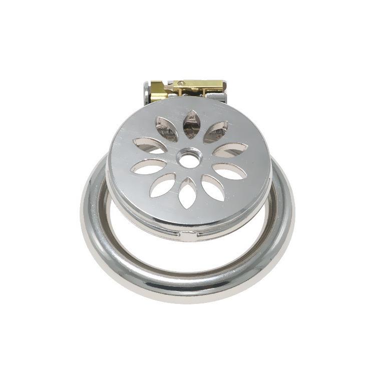 Stainless Steel Flat Chastity Lock CB Chastity Cleaner Men's Wear Fake Mother Device SM Penis Cage Sexy Adult