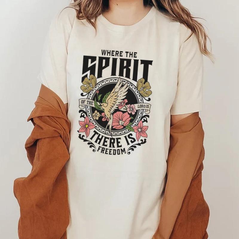 Women Vintage Aesthetic Bible Verse T Shirt Christian Inspirational TShirts Jesus Faith Graphic Tees Religious Tops Clothing
