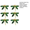 Dragonfly Napkin Ring Metal Springtime Napkin Holder Green Dragonfly Napkin Ring for Table Settings Wedding Holiday Dinners Decoration