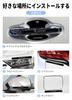 HUDIY Door Handle Protector, Compatible with Harrier 80 Series, Black, Door Handle, Silver Logo,