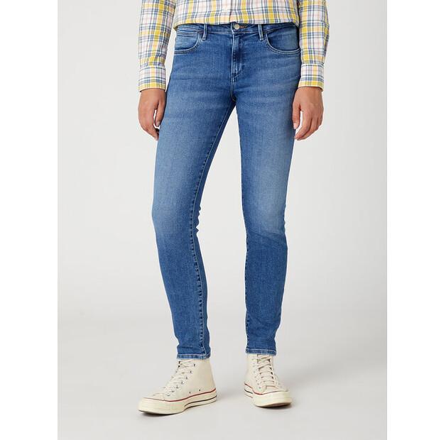 

Джинсы Wrangler Skinny 615 W28K4736Y 112332349 синий Skinny Fit 25/32