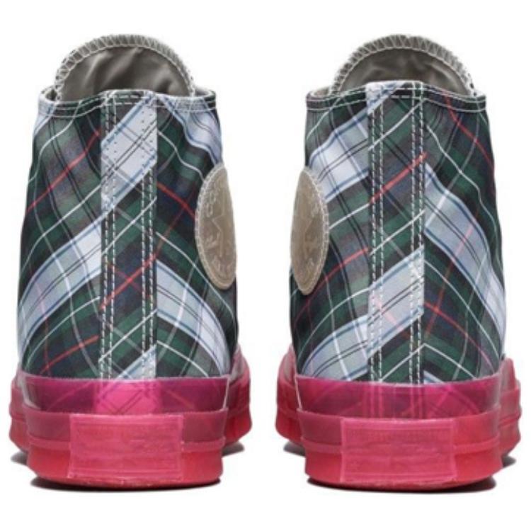 Converse Chuck Taylor All Star 1970s Translucent Midsole HI Round Toe Lace-Up High Top Espadrilles Unisex Red Grey