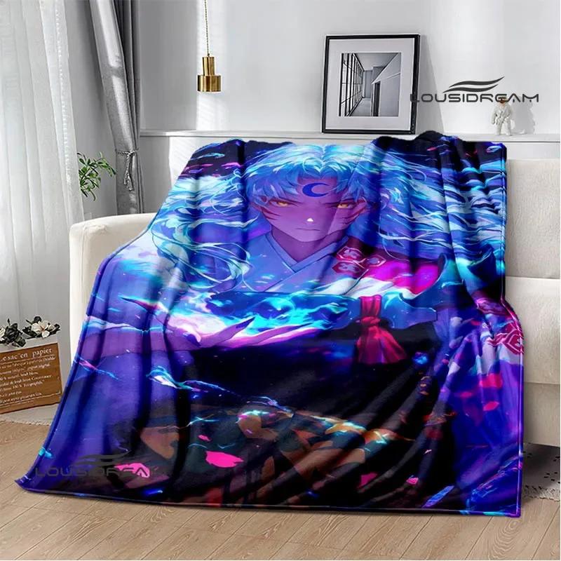 3D Inuyasha Cartoon Printed blankets Picnic blanket Warm Flannel blankets Home bed linings blankets for beds Birthday Gift
