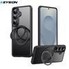 KEYSION N52 Magnetic 360° Ring Stand Case for MagSafe for Samsung Galaxy S26 Ultra 5G S26+ Matte Transparent Shockproof Phone Cover