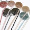 Color Ceramic Pearl Rhinestone Hot Fix Decorative Strip for DIY Accessories