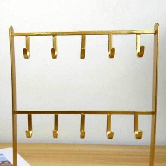 Cercei cu 2 straturi Suport pentru colier Suport pentru bijuterii Brățară Display cârlig Raft Raft