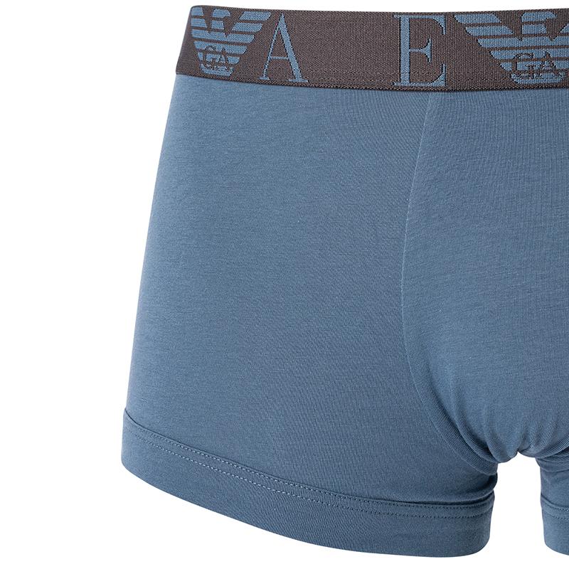 Emporio Armani Men' Boxer Briefs 3 Pack Gray, Black, Blue 111357-4F715-34731