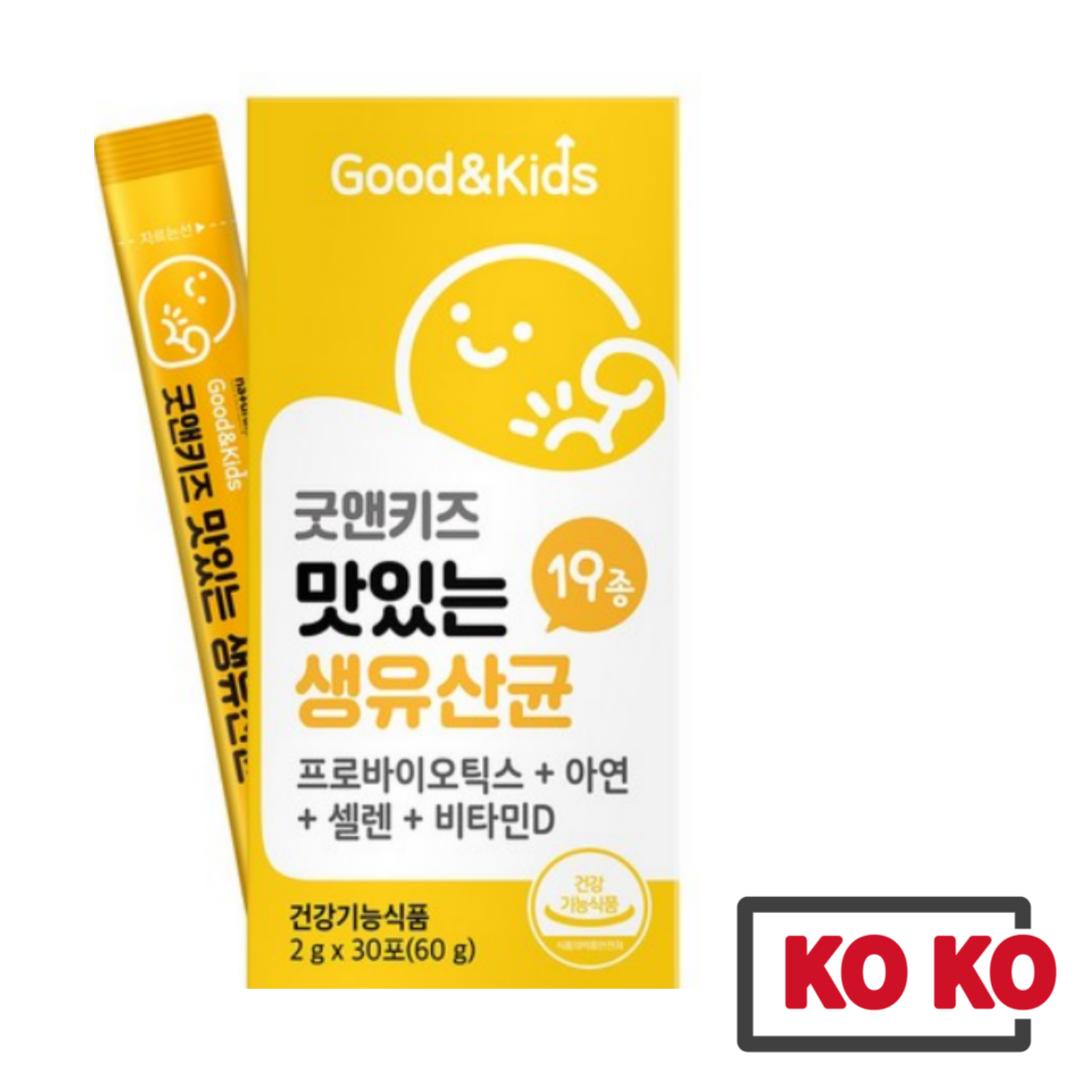 

[Natural Plus] Kids Probiotics + Zinc, Vitamin D, Selen Powder 30 стіків 30 sticks