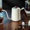 350/600ML Dzbanek do parzenia kawy ręcznie 304 ze stali nierdzewnej Wąski otwór Uchwyt z litego drewna Akcesoria kuchenne do kawiarni