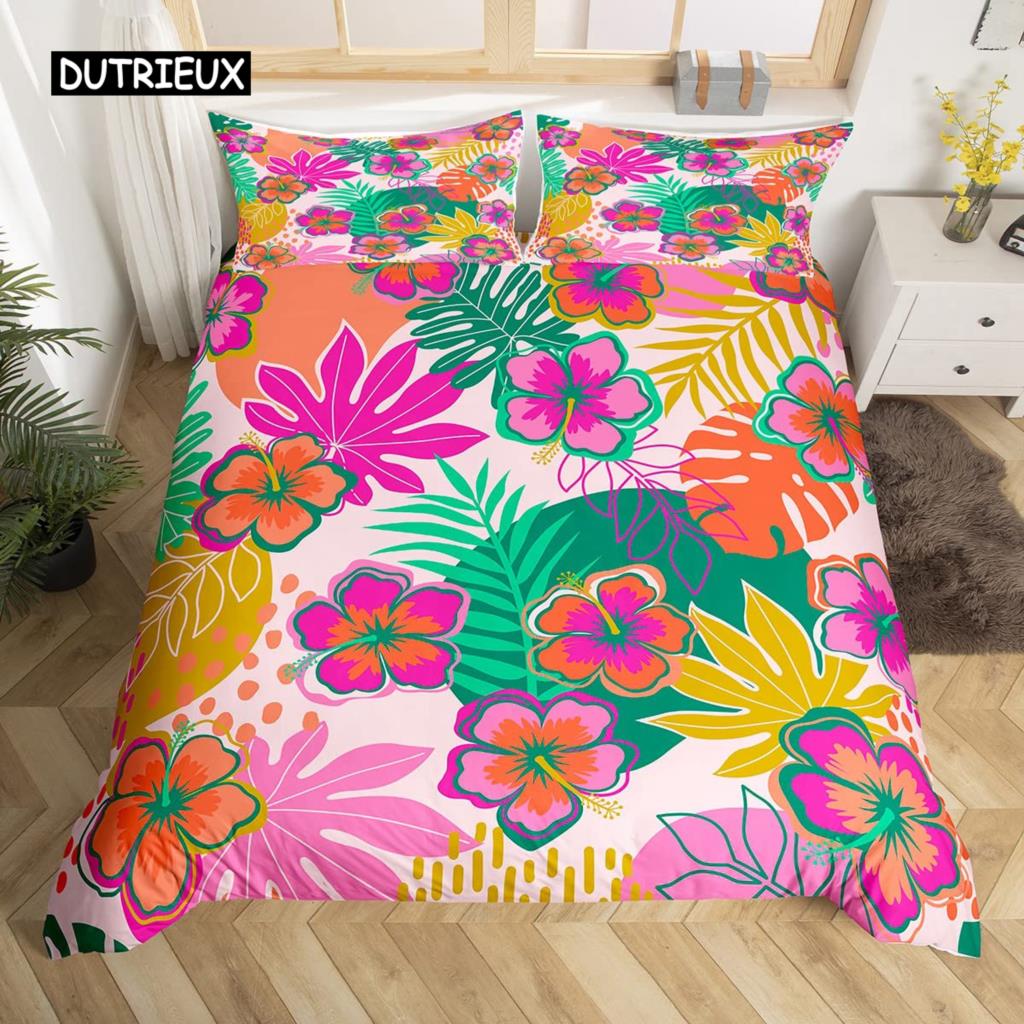 Tęczowa poszwa na kołdrę Kawaii Tropikalne owoce Zestaw pościeli Ananas Kiwi Cytryna Pączek Pomarańcza Wiśnia Truskawka Poszwa na kołdrę