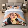 Juego de Cama de 3 Piezas, Lana Del Rey 1 Funda Nórdica y 2 Fundas de Almohada, Ropa de Cama Estampada Decoración Para Habitación de Invitados