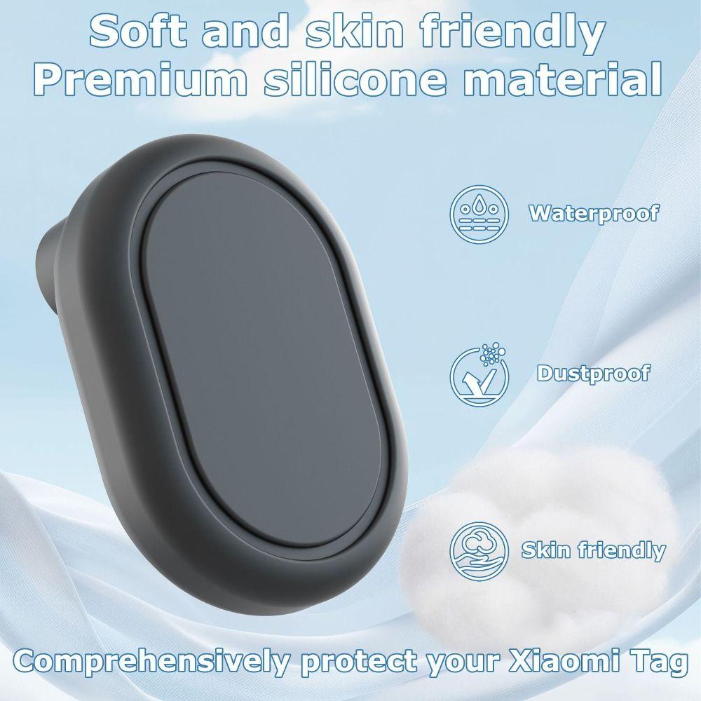 All-Round Protection Tracker Case with Invisible Pin for Xiaomi Tag for Kids Elderly Clothes