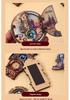 Prague Astronomical Clock 3D Wooden Magnet with Rotating Gears - Czech Travel Souvenir