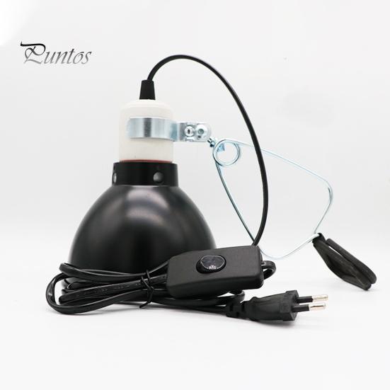 Lampă de căldură pentru reptile, universală, rezistentă la căldură, cu instalare ușoară. Corp de iluminat cu dom adânc pentru reptile, cu cablu de alimentare