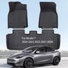Floor Mat For Tesla Model 3 2018-2023/Highland Model Y Juniper/2020-2024 All Weather Foot Pads Mats TPE Custom Auto Floor Liner