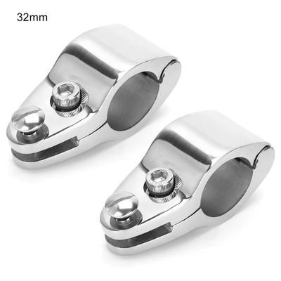 2pcs Stainless Steel Boat Marine Hinged Upper Jaw Slide Hardware Fittings32mm1.26in