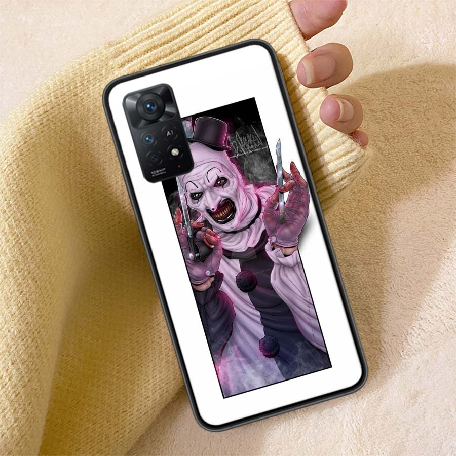Horror Movie Terrifier Phone Case For Redmi 13C 14C Note 14 13 Pro Plus 12 12C 10A 10C 10 9A 9C 9T 9 8 8A K80 K70 Pro Cover TPU