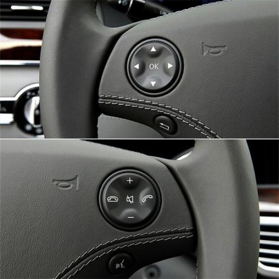 Black Steering Wheel Switch Button Kit for Mercedes Benz S Class W221 2006-2009