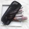 Makeup Brush Travel Case Cosmetic Toiletry Bag Organizer for Men Women Beauty Tools Mesh Dopp Pouch Wash Storage Accessories