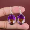 Fasetterade ametrinörhängen 925 sterlingsilverörhängen Handgjorda eleganta örhängen Ametrin ädelstenssmycken Designerörhänge Förlovningspresenter