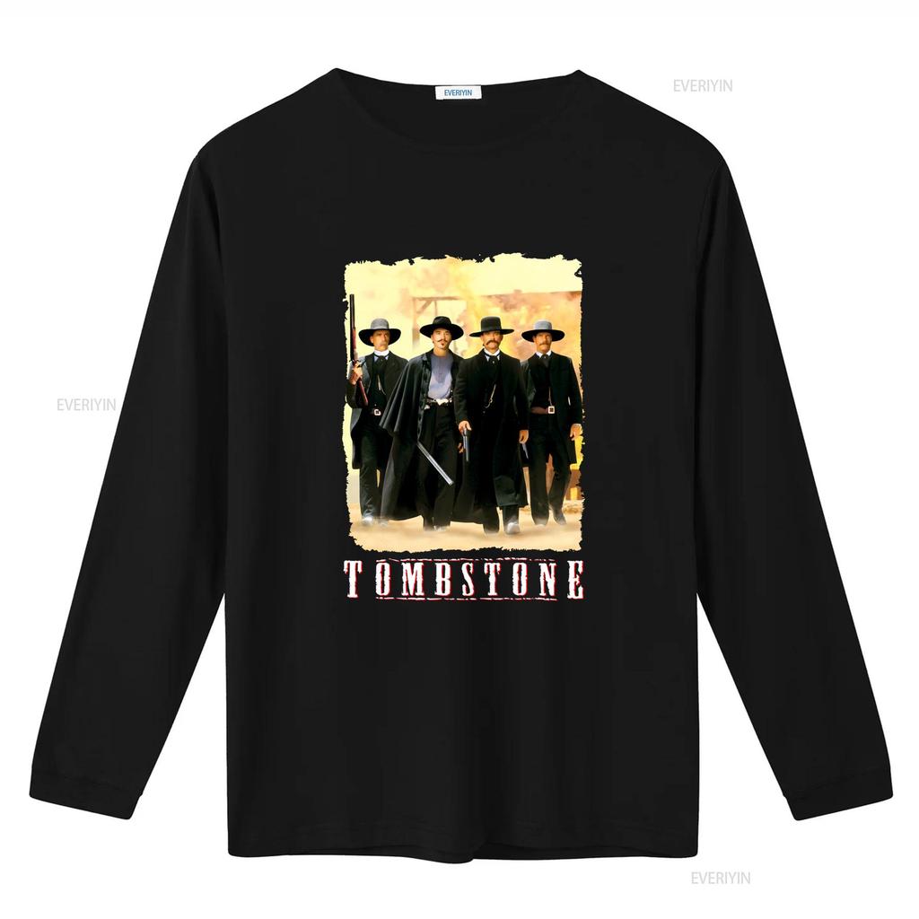 Tombstone Movie Huckleberry Mens Black T Shirt Classic Western Outlaw Design for Sizes S 3XL Vintage Washed Comfortable