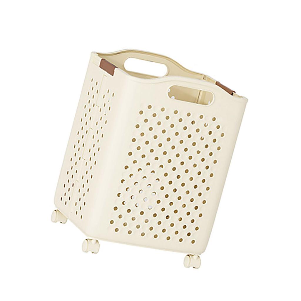 Mehrzweck Tragbarer Wäschekorb mit 4 Rädern Faltbare Kleideraufbewahrungslösung für Effiziente Heimorganisation