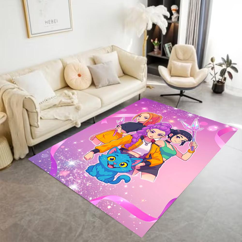 Ethereal Sword Dance Floor Rug Office Rug Perfect for Hallway Balcony Dining Room Dormitory Anti-slip Rug Anime Office Decor Wedding Party Gift