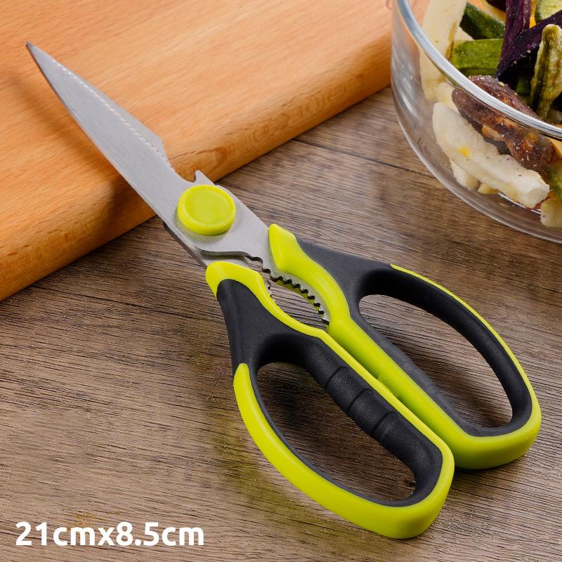 Multifunkční ostré kuchyňské nůžky z nerezové oceli, venkovní kempování, grilování, maso, kosti, kuře, řezání, domácí nůžky