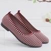 Women's single shoes summer new flying woven shallow mouth one pedal casual lazy shoes flat women's shoes mother shoes