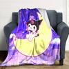 Moonlit Adventure Flannel Blanket Super Soft Warm Cozy Blanket For Sofa Bed Office Travel Allseason Home Decor Gift