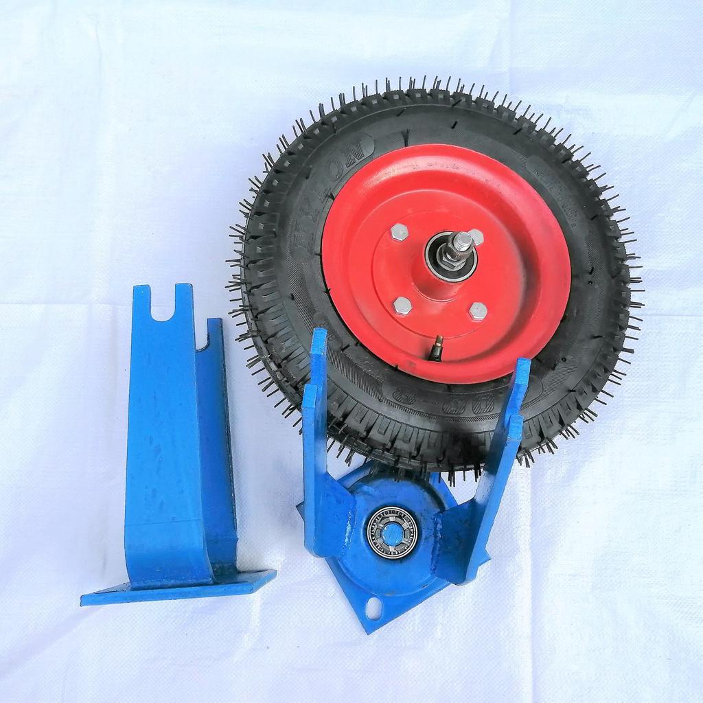 Industrial Inflatable Wheel - 400-8 Universal Wheel for Construction, Wheelbarrow, and Handcart Use