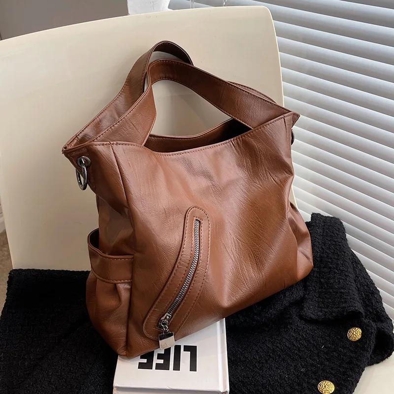 Female Hobo Handbag Large Capacity Shoulder Bags Big Stylsih Tote Bag Ladies Soft Leather Hobos Messenger Bags Women Shopper Bag