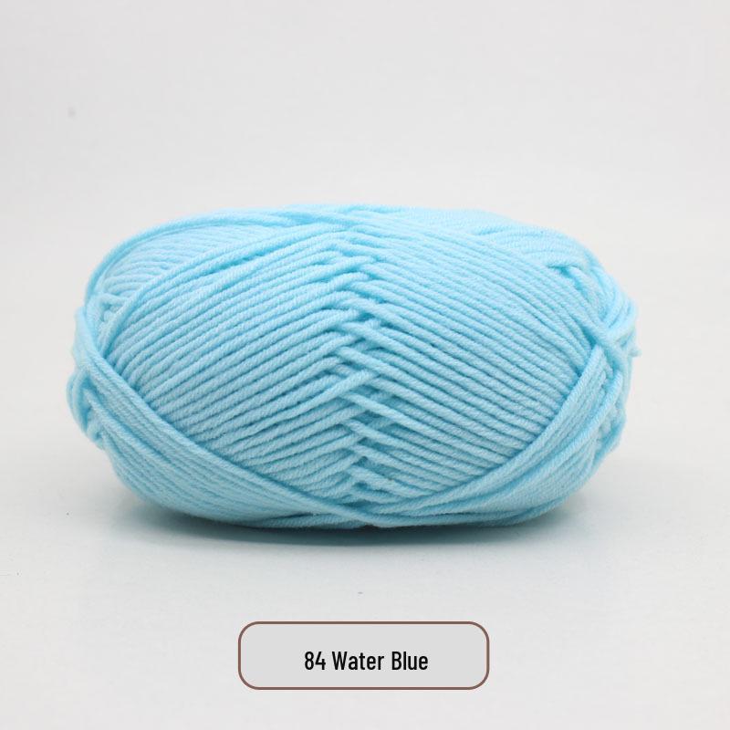 5-Strand Milk Cotton Yarn Scarf & Hand-Knitted Hat Yarn - Baby Soft, Medium Thickness, Free Shipping
