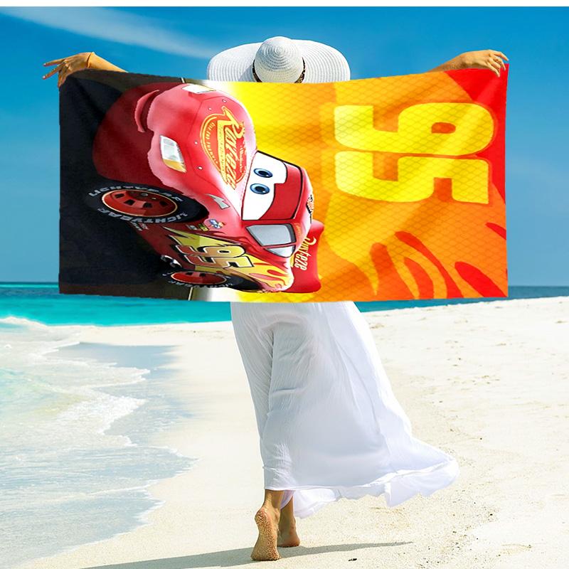 1pc Cars Movie Characters beach towel,quick drying absorbent beach towel,outdoor sports swimming beach towel,Soft and comfortable Y71811