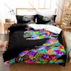 RIP DMX Duvet Cover + 2 Pillowcases, Hip Hop Legend Memorial Print Bedding Set Fans Unique Memorial Design Bedroom Bedding Set
