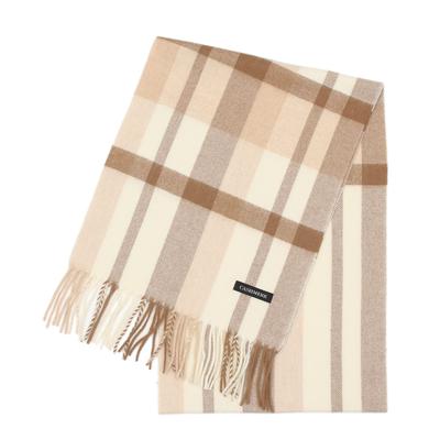 Αγοραστής Σκαρφ από Μαλλί και Κασμίρ Βιώσιμο και Σκαρφ από Μαλλί και Κασμίρ Μονόχρωμο Καρό Κάμηλος [Γυναικείο Ανδρικό] Γυναικείο Ανδρικό (CH06 Έλεγχος) NW30-CH06