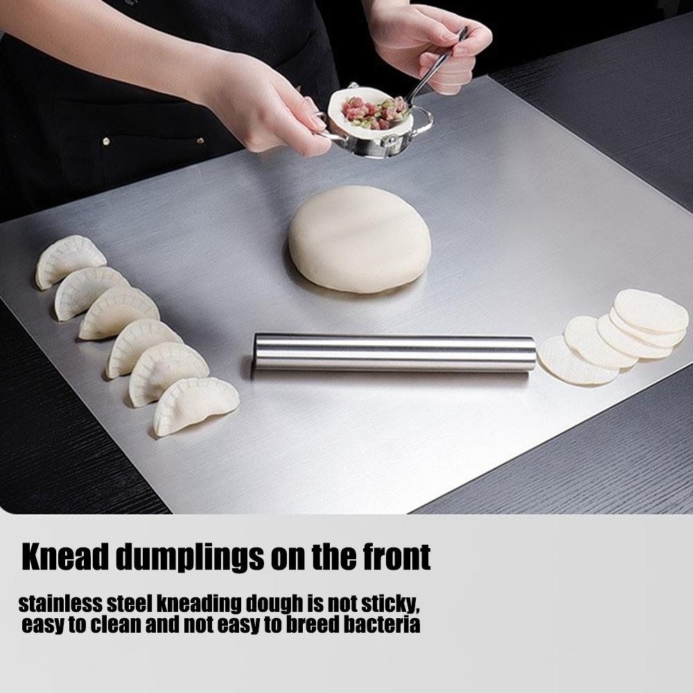 Stainless Steel Cutting Board 60*40cm Multifunctional Cut Vegetables and Meat Chopping Board Home Kitchen Rectangular Board