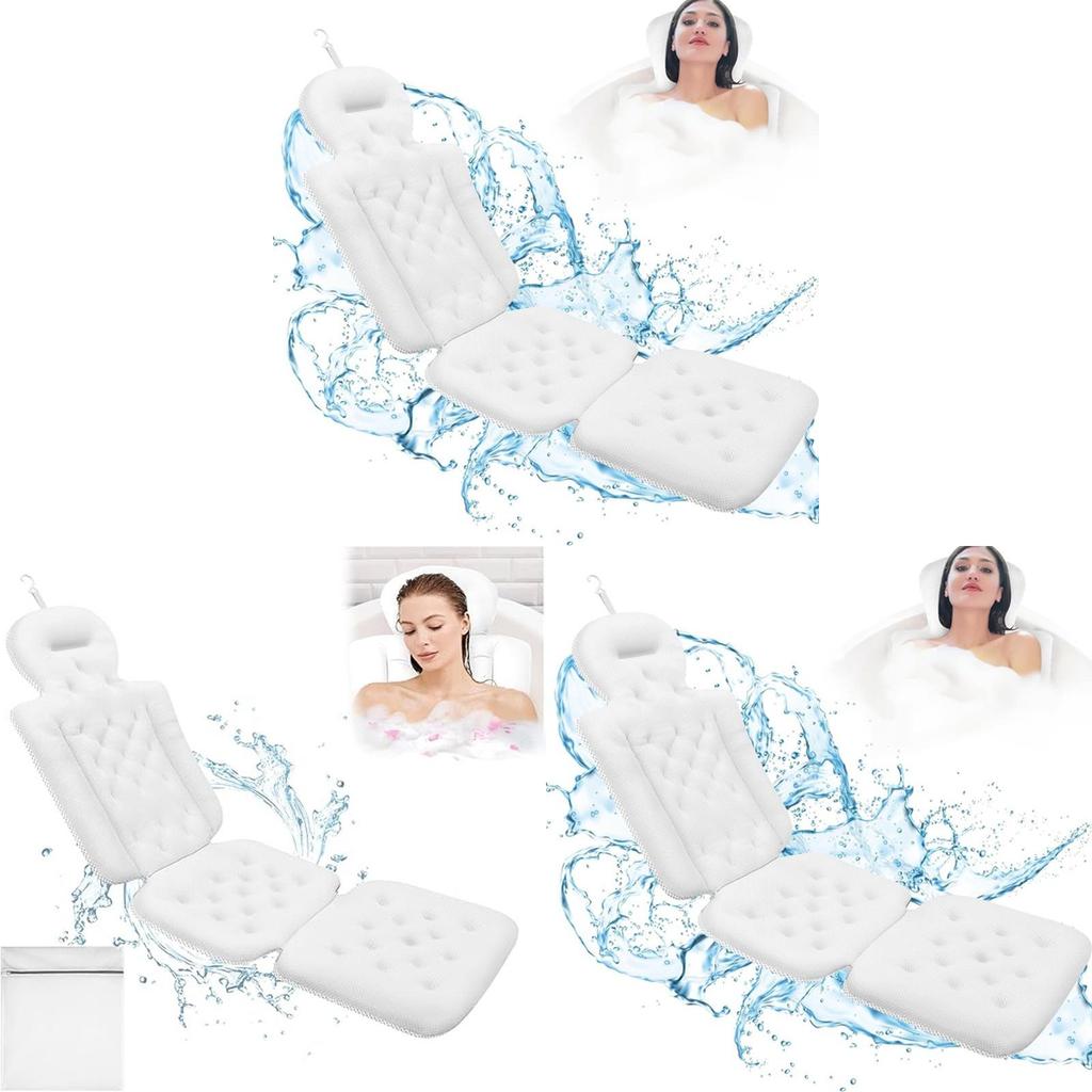 Bathtub Antislip Pillow With Polyester Cover For Comfort And Safety In Home Bathing