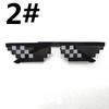 Erkek Kadın Gözlük Thug Life 8-Bit MLG Pikselli Güneş Gözlüğü Minecraft oyuncuları için