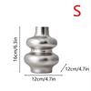 Modern Round Ceramic Vase Flower Arrangements Living Room Dining Table Decoration Abstract Gold Silver Irregular Vase Home Decor