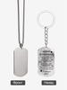 A Gift for My Daughter—Stainless Steel Keyring Necklace ,Ideal Gift for Men, Couples, Boyfriend, Family & Friends