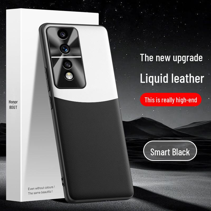 Anti-fall and Anti-fouling Liquid Leather Case for Honor 80GT Mobile Phone, One by One Shipped.