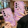 Phone Case: 2D flat design, compatible with Samsung Galaxy A34 A35 M05 M06 S20 S22 S21 FE Plus 5G, transparent hollow crystal, perfect Christmas and H