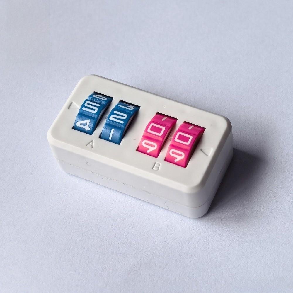 4 Digit Display Board Game Score Tracker Flexible Adjustable Rotating Number Dials Wheel Scorekeeper Date-Time Display 1