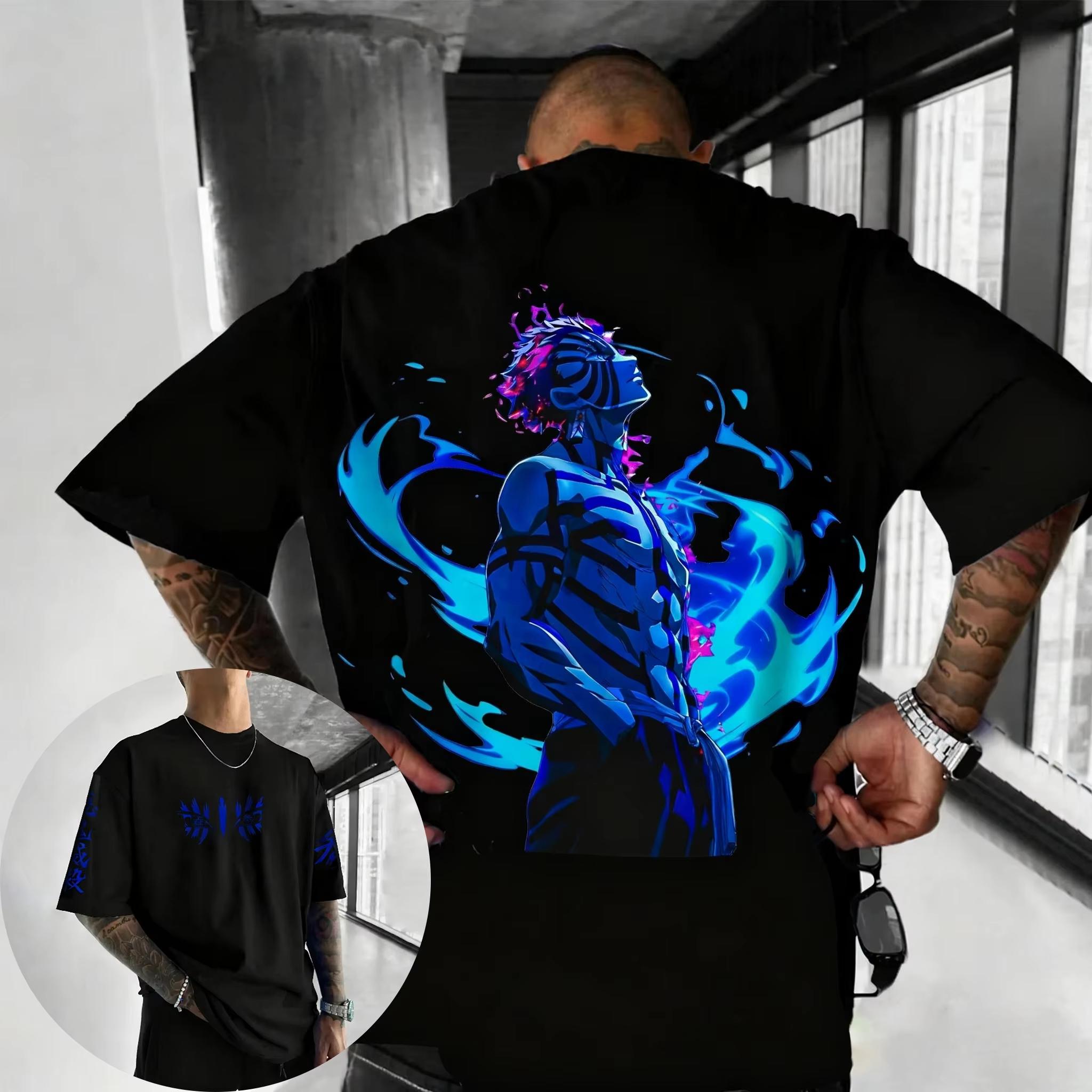 Ghost Slayer Anime Komatsu Printed Tshirt Summer New Product Mens and Womens Casual Tshirt S