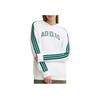 Adidas Sports Series Casual Versatile Hooded Long Sleeve Sweatshirt Women Sweatshirt White JV9149