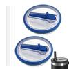 2pc 40oz New Threaded Suction Nozzle Cup Cover Roller Straw Replacement Cup Cover Splash Proof Cover Available In Multiple Colors