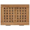 Laundry Basket Natural 35 x 25 x 60 cm Solid Teak Wood